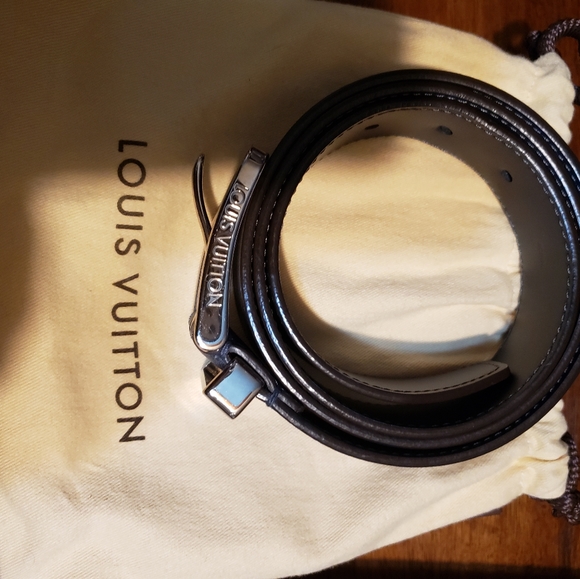Authentic Louis Vuitton Men's Leather Belt - Picture 2 of 5